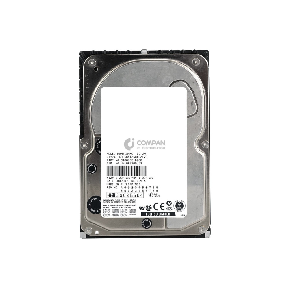 MAM3184MC FUJITSU HDD 18.4GB  15K  U160 SCSI  3.5" LFF